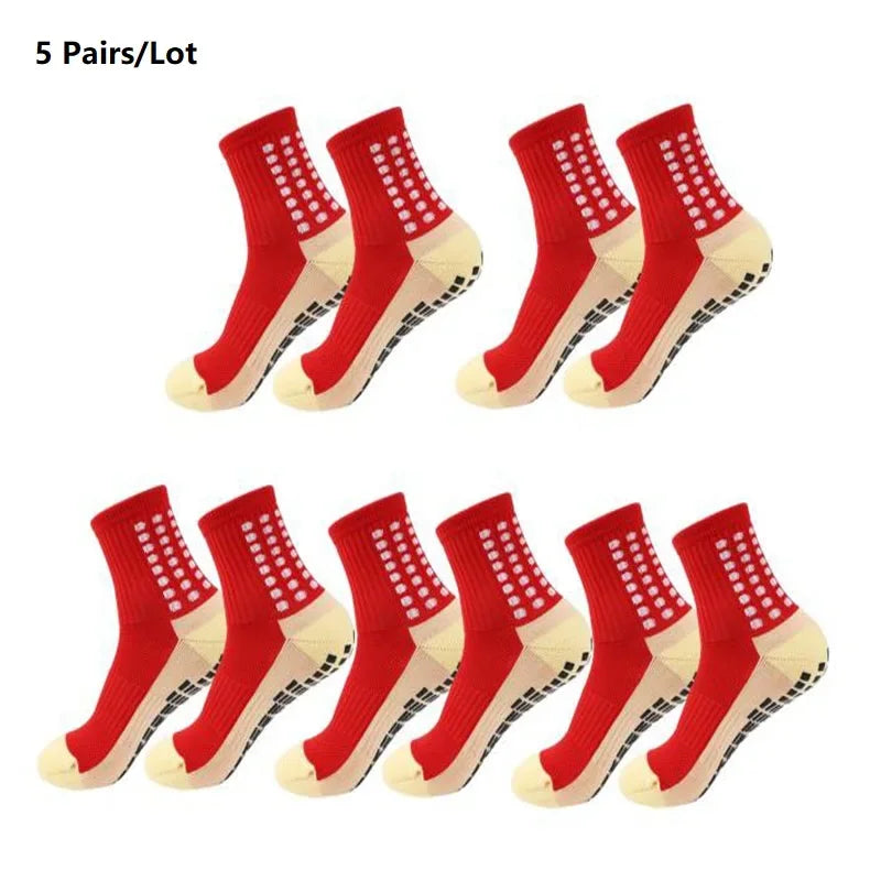 GIOIO Men Football Socks Non Slip Silicone Dots Mid Calf