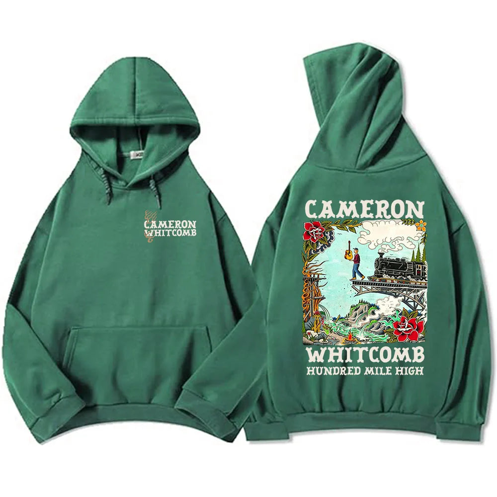 Cameron Whitcomb Logo Hoodies Fleece Long Sleeve Unisex Sweatshirt