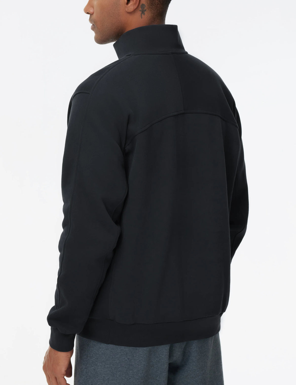 The Gym People Men Midweight Half Zip Fleece Sweatshirt