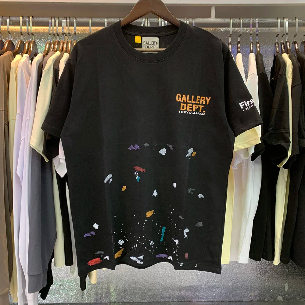 Vintage Washed Cotton Oversized Unisex Printed Streetwear Top