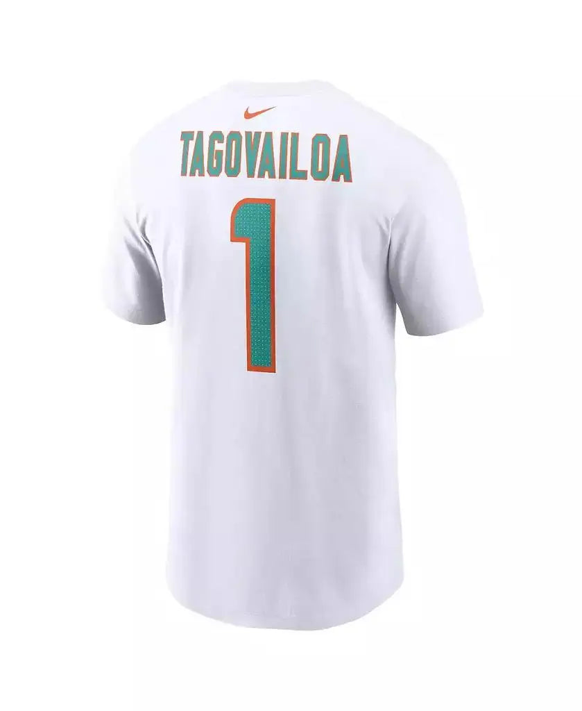 Nike Mens Tua Tagovailoa Miami Dolphins Name And Number TShirt