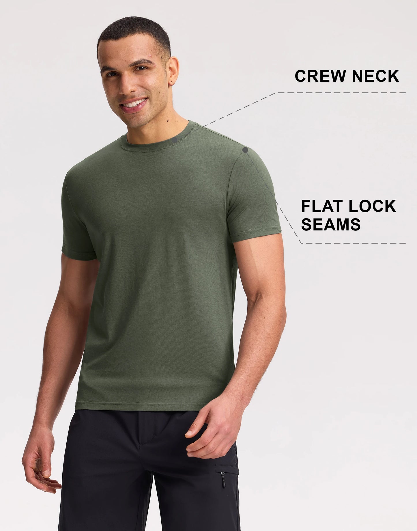 Pioneer Camp Men's Bamboo Viscose Tee Shirt Crew Neck