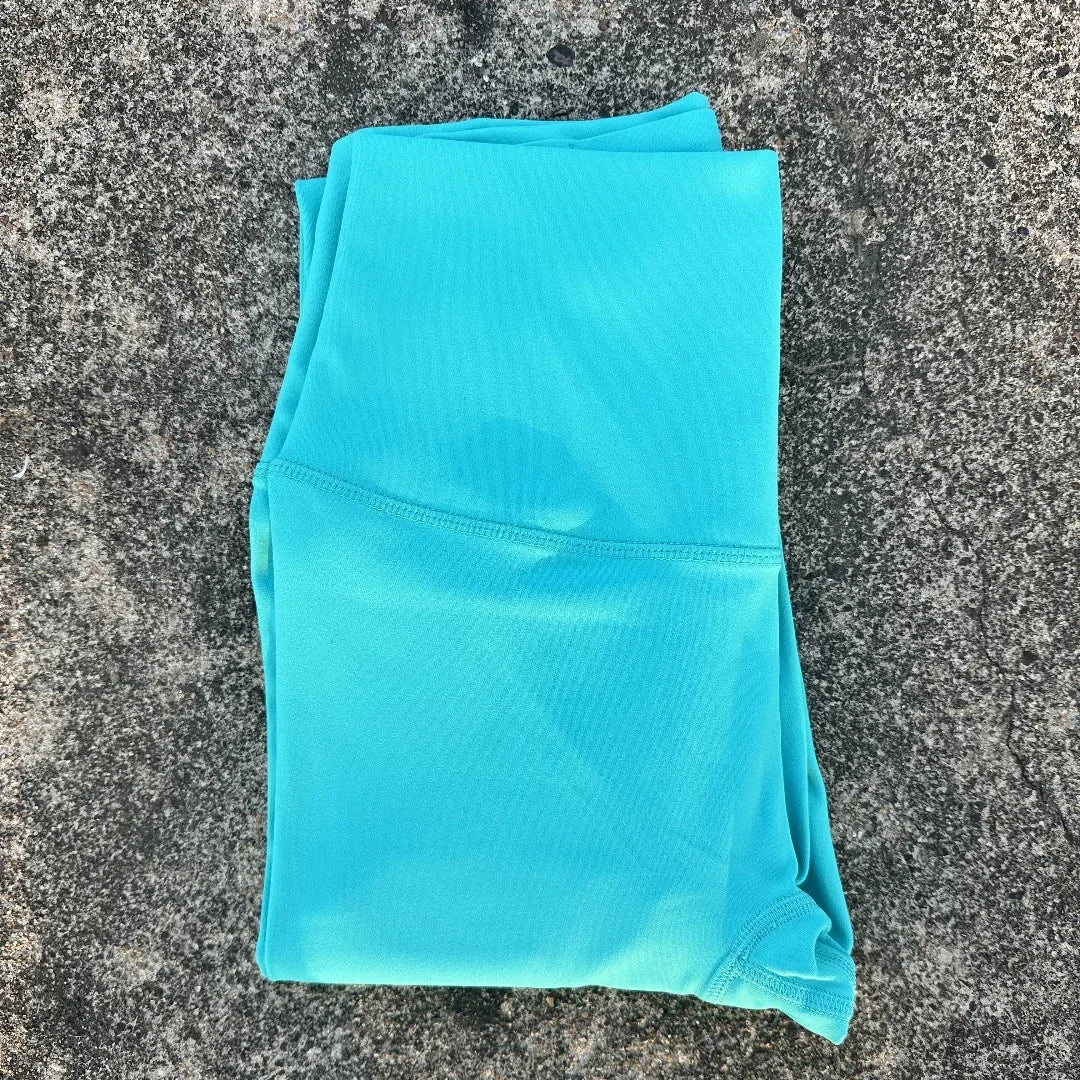Solid Color Back Pocket High Waisted Yoga Leggings For Women