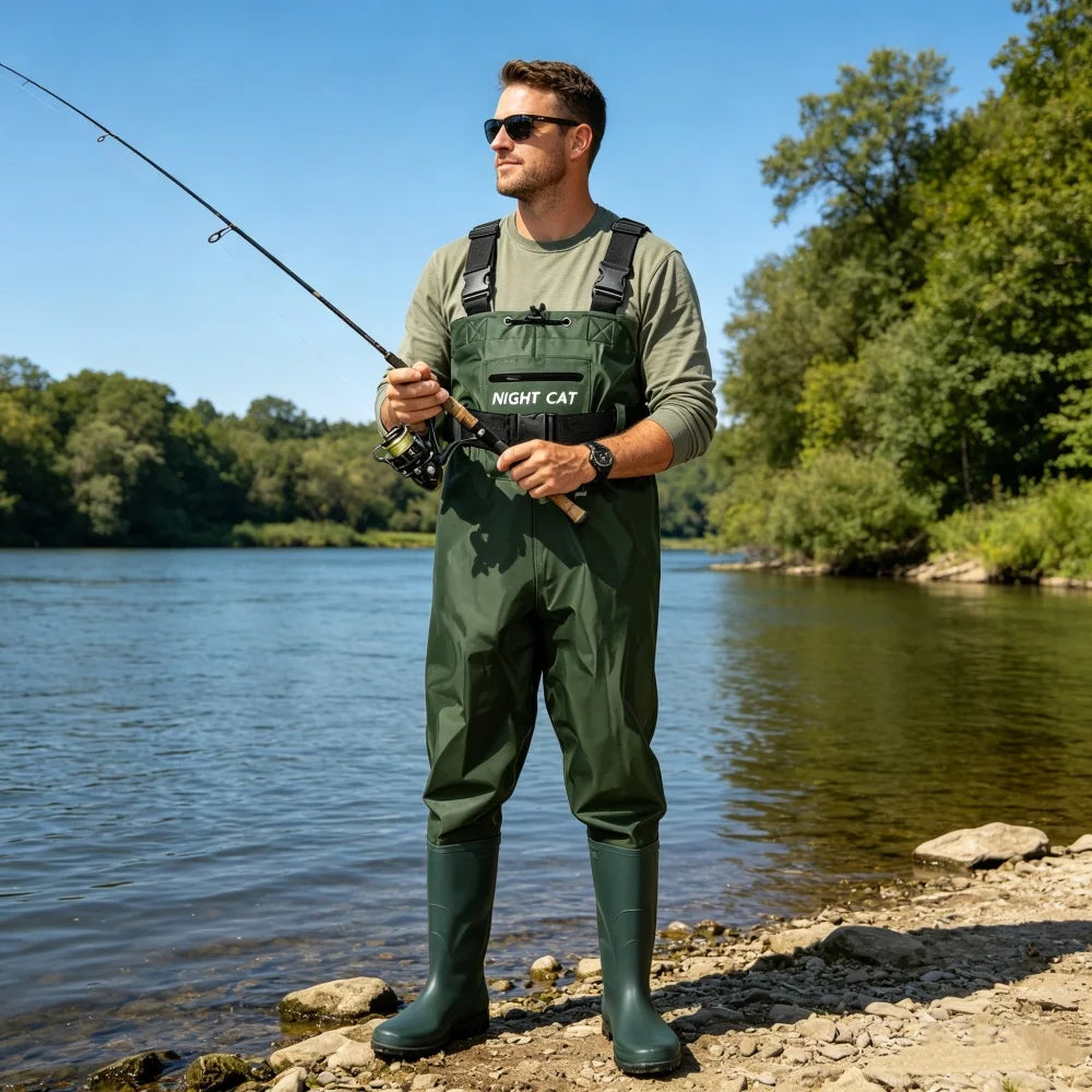 Night Cat Waterproof Chest Wader For Men And Women Breathable