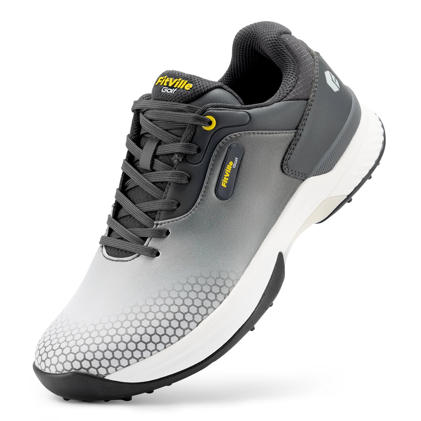 Fitville Wide Mens Golf Shoes Non Slip Comfortable Pickleball Footwear