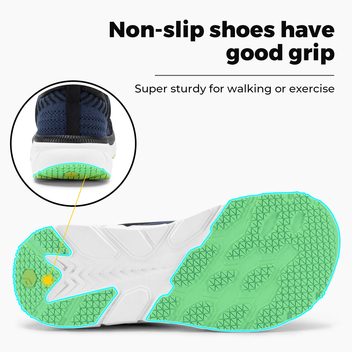 Fitville Men Wide Toe Box Running Shoes With Breathable Comfort