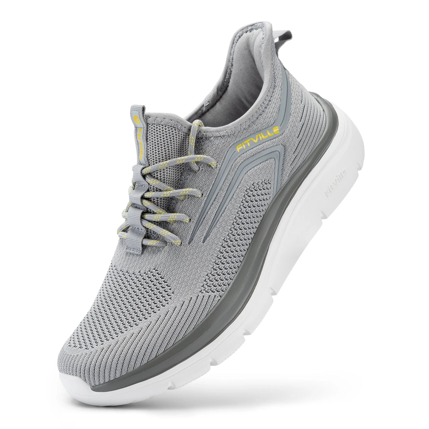 FitVille Cloud Strider Running Shoes With Shock Absorption Arch Support