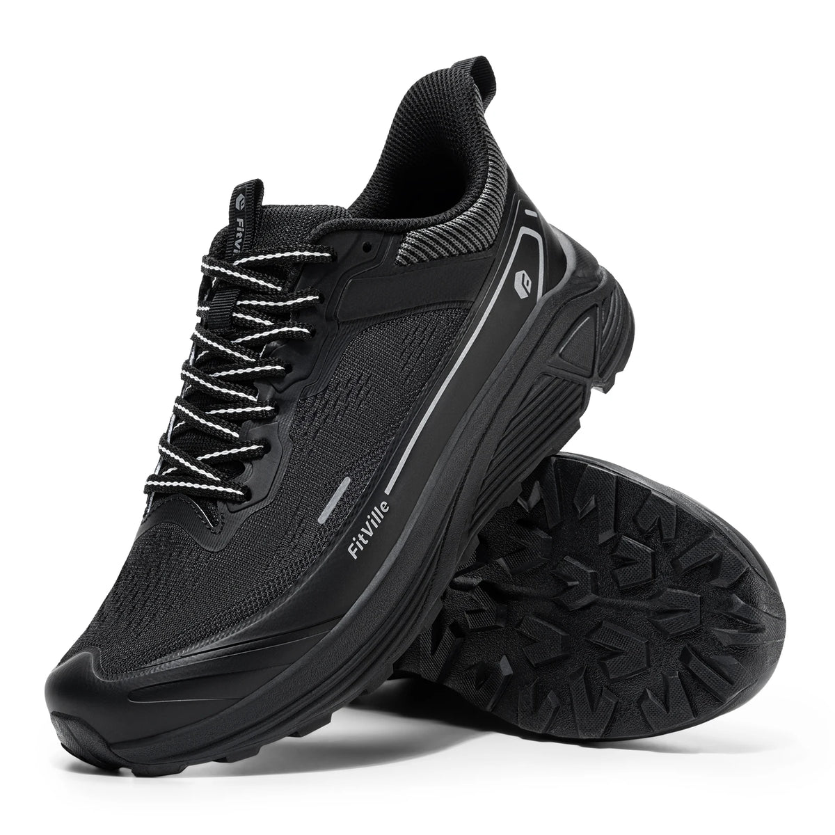 Fitville Men Wide Toe Box Breathable Lightweight Running Shoes
