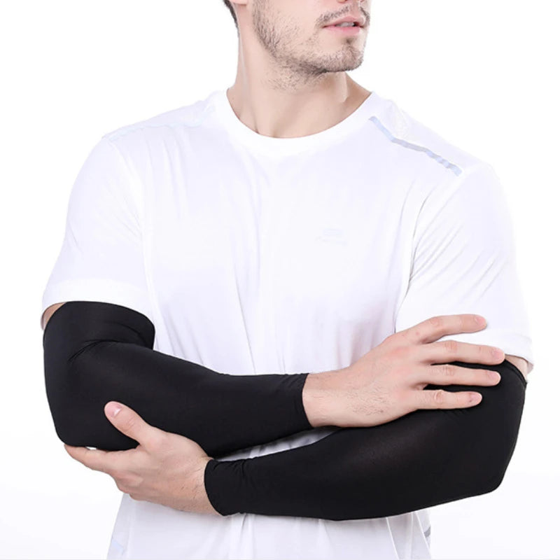Unisex Cooling UV Arm Sleeves For Sports Running Fishing