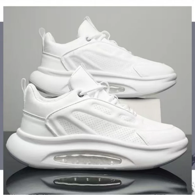 Men's Breathable Height Increasing Casual Shoes With Air Cushion