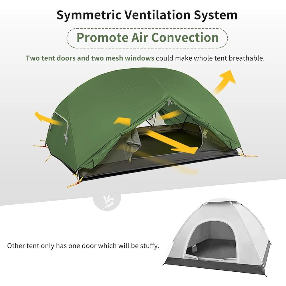 Naturehike Mongar Two Person Tent Ultralight Waterproof Nylon