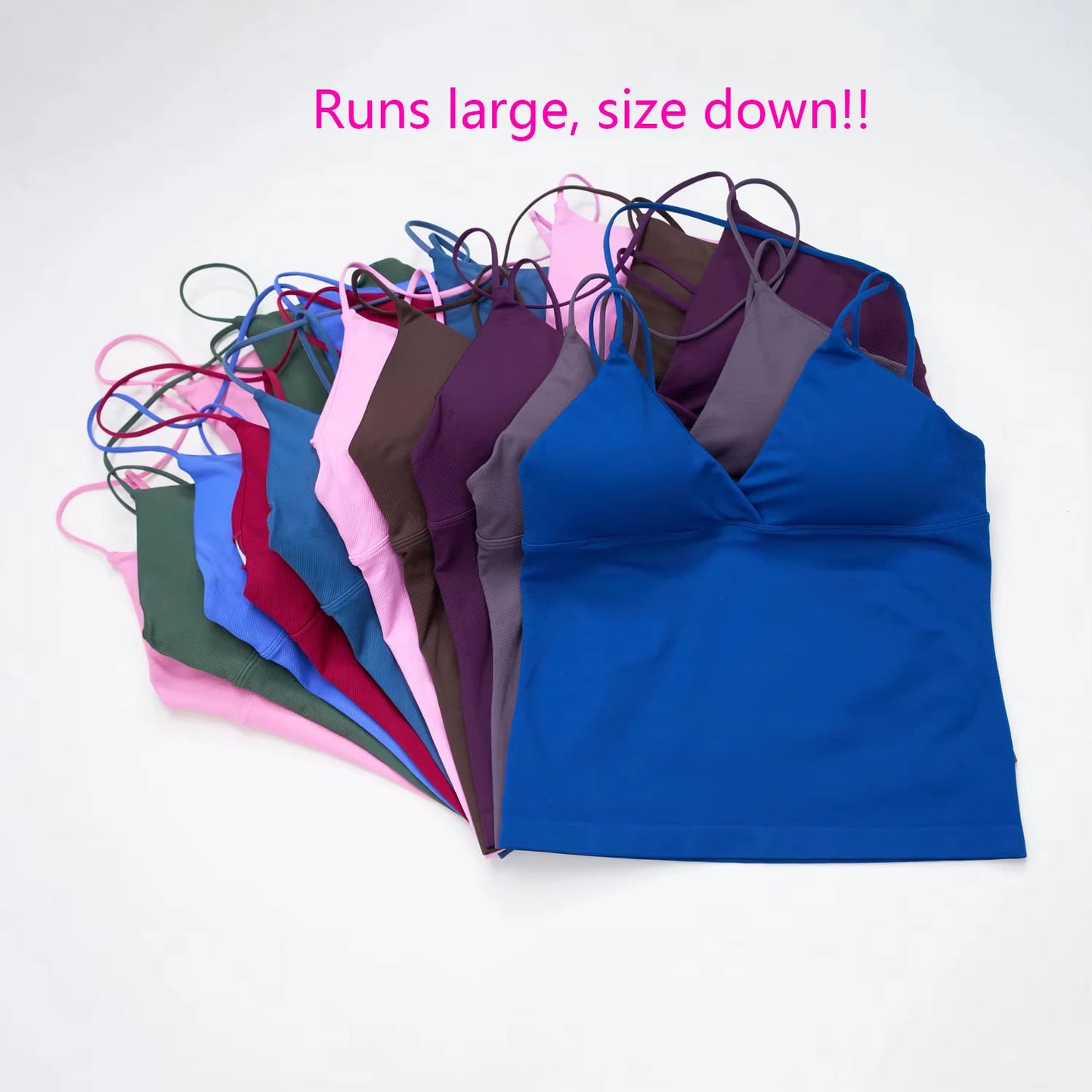 NCLAGEN Vision Twist Front Longline Seamless Yoga Tank Top
