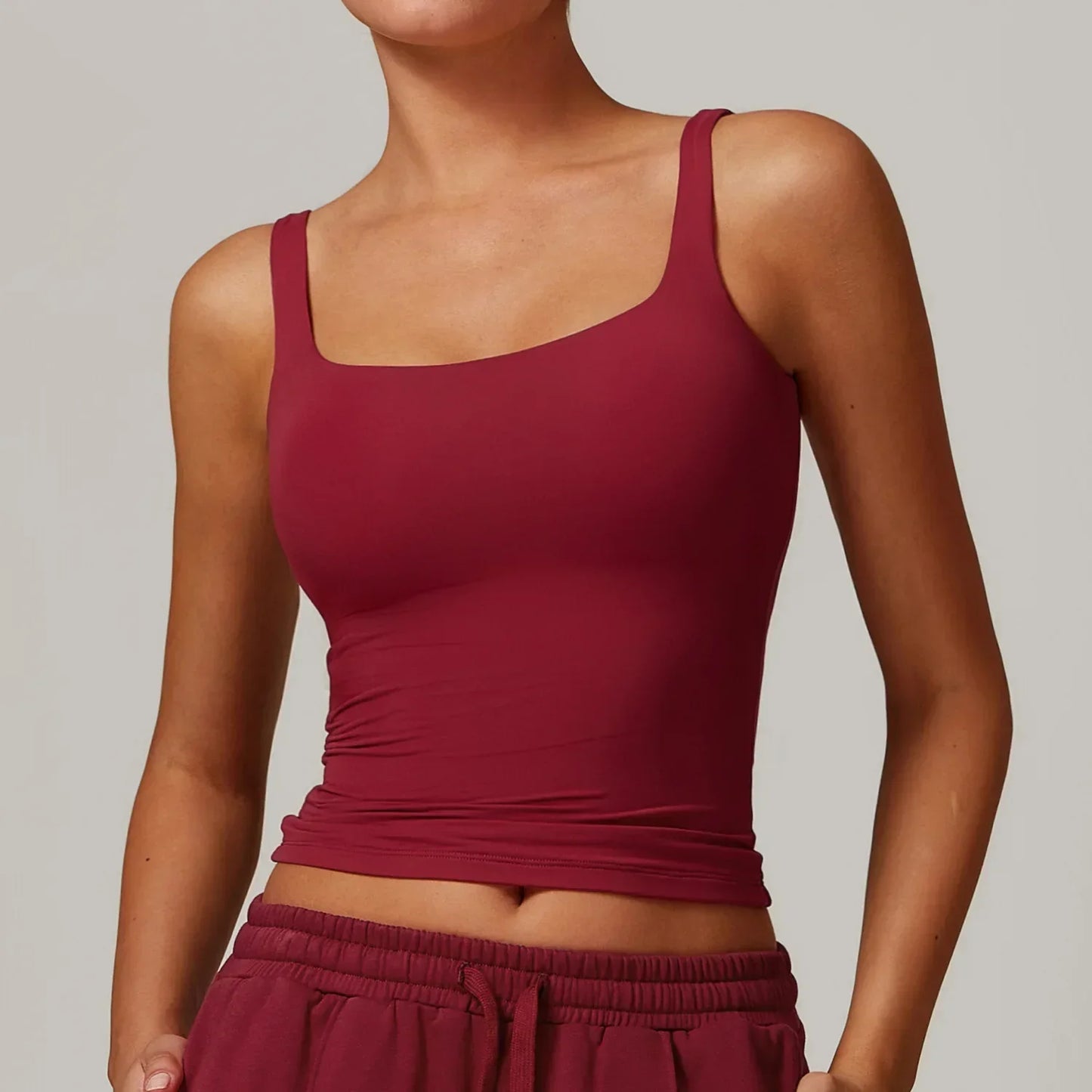 Women's Fitness Yoga Bra Racerback Sports Top Nylon Breathable