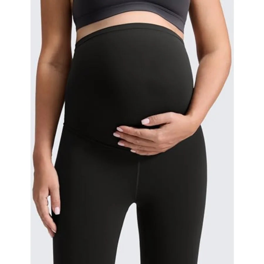 CRZ YOGA Butterluxe Maternity Leggings 25" - Over The Belly Buttery Soft Workout Activewear Yoga Womens Pregnancy Pants