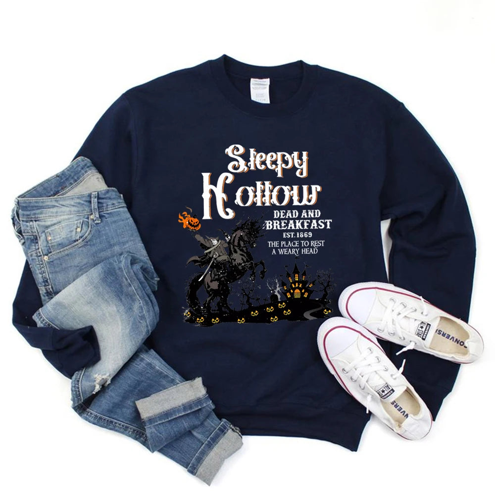 Biliannei Halloween Horror Headless Horseman Pullover Sweatshirt