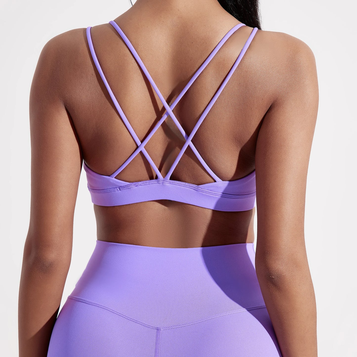 Women Cross Sports Bra With Chest Pad For Gym Yoga And Training