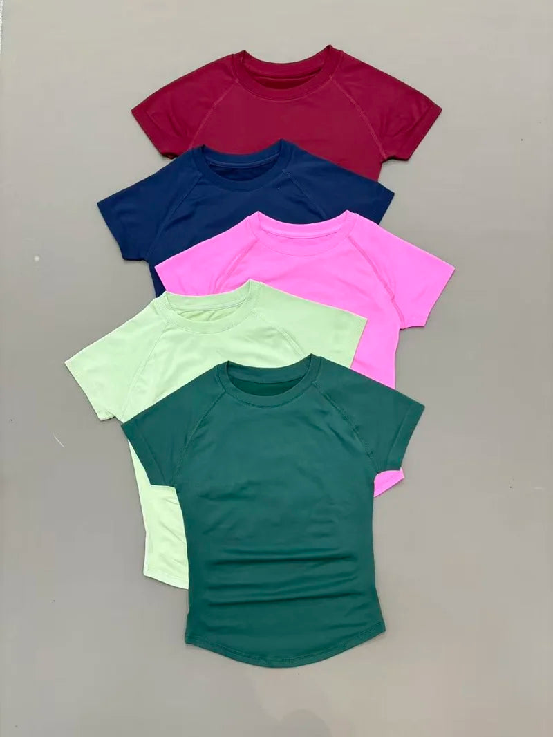 Women Breathable Sports T Shirt For Gym Yoga Running Workouts