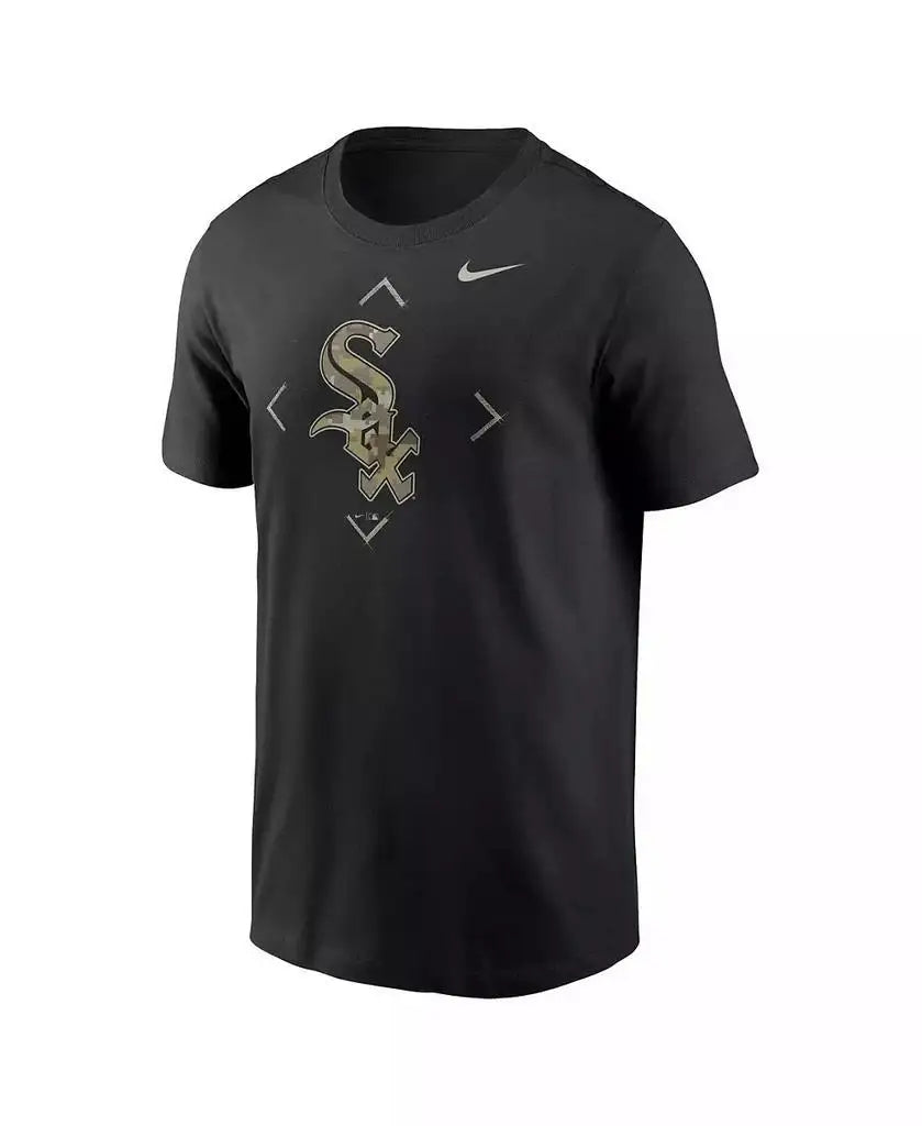 Nike | Men's Black Chicago White Sox Camo Logo T-shirt
