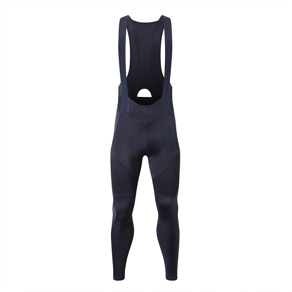 YKYWBIKE Men's Cycling Bib Long Pants Hollow Out Breathable Pants Spring Autumn Long Road Bike Tight Cycling Pants Bib