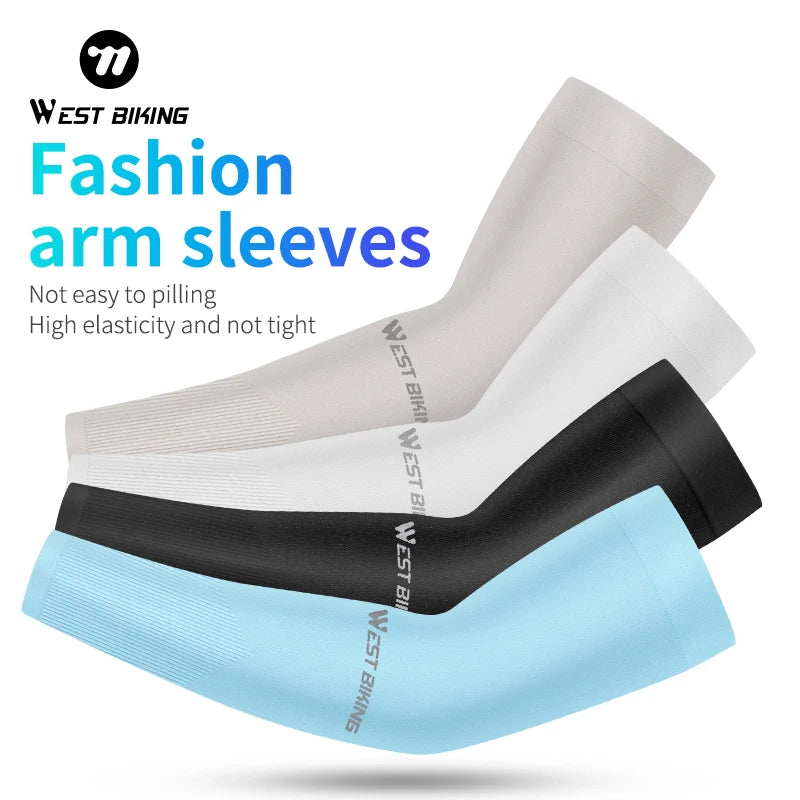 West Biking Cooling Arm Sleeves With Upf50 Protection