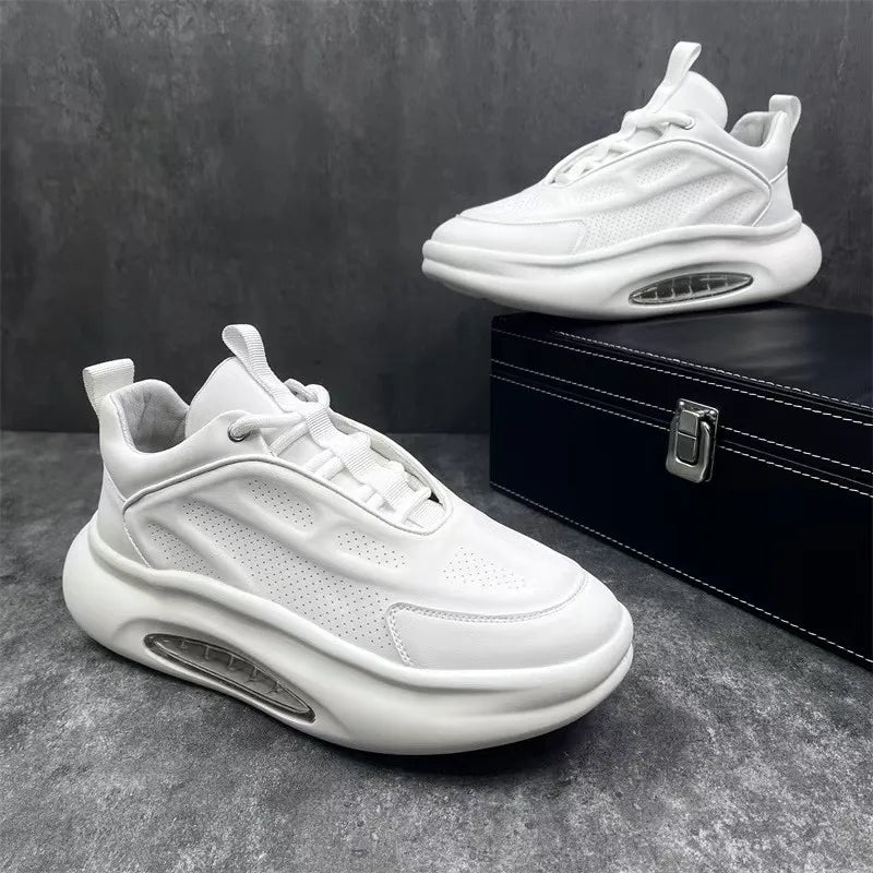 Men's Breathable Height Increasing Casual Shoes With Air Cushion