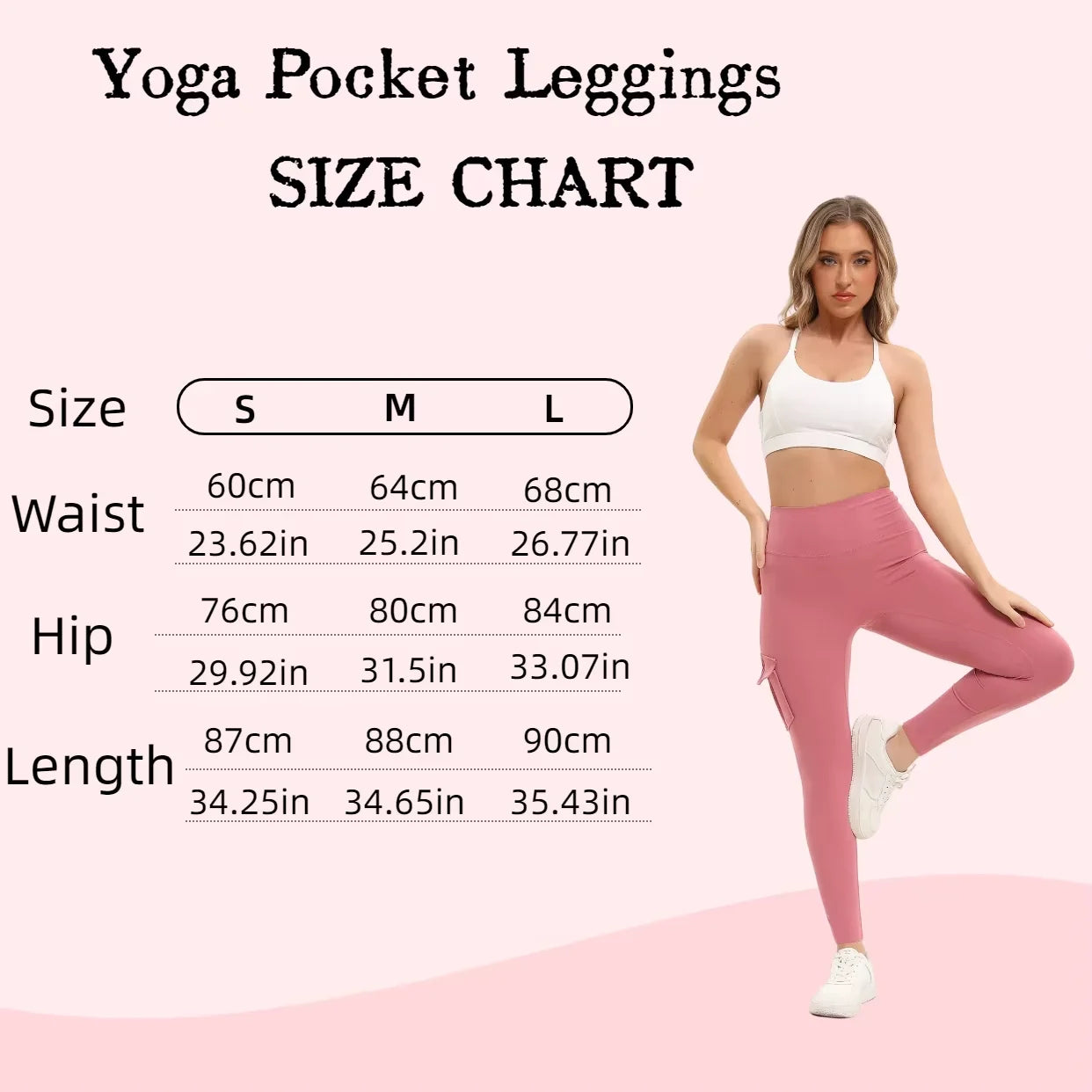 Women's High Waisted Yoga Leggings With Pocket For Fitness
