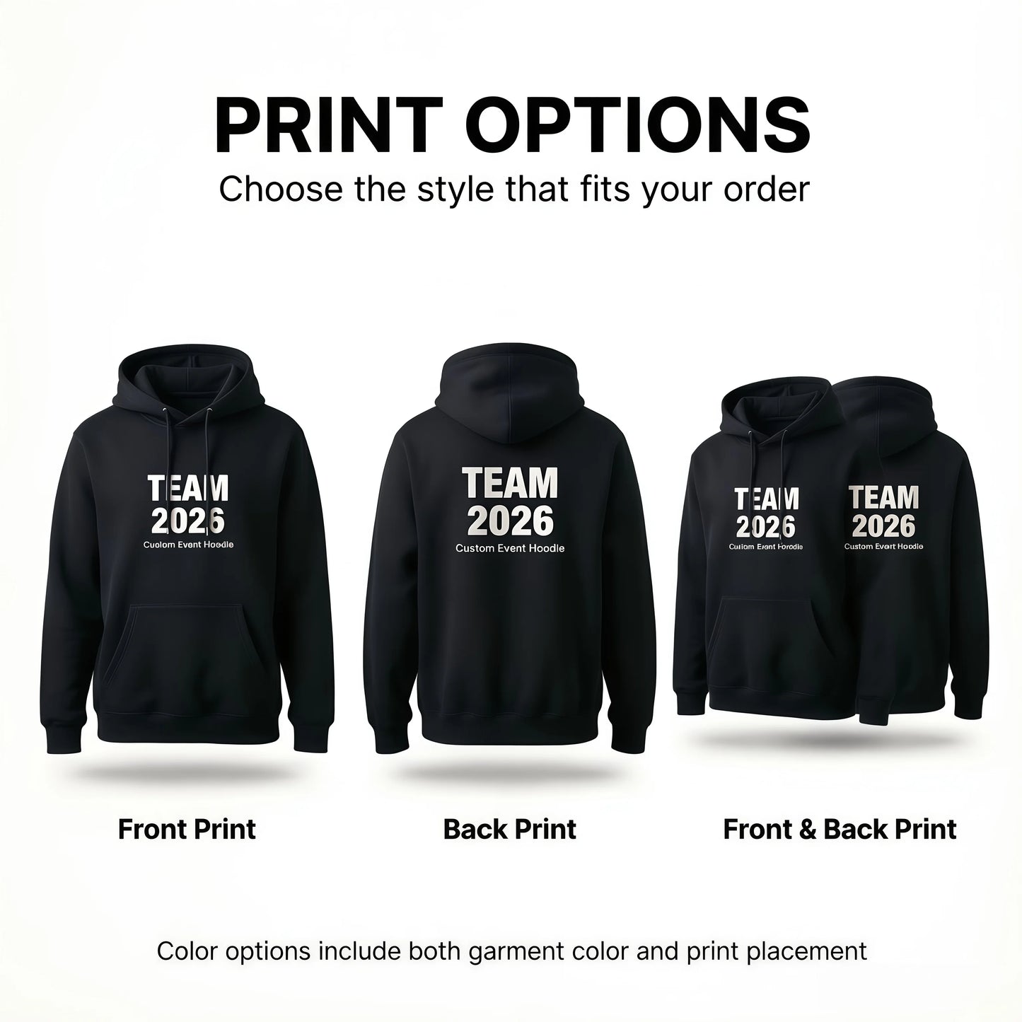 Custom Hoodie Personalized Unisex Pullover With Photo Logo Front Back