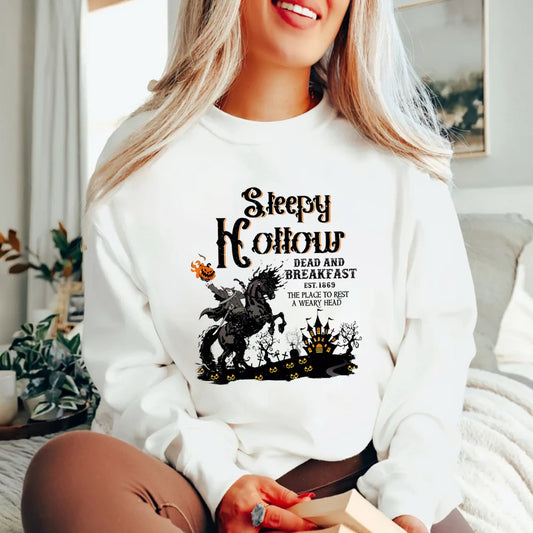 Biliannei Halloween Horror Headless Horseman Pullover Sweatshirt