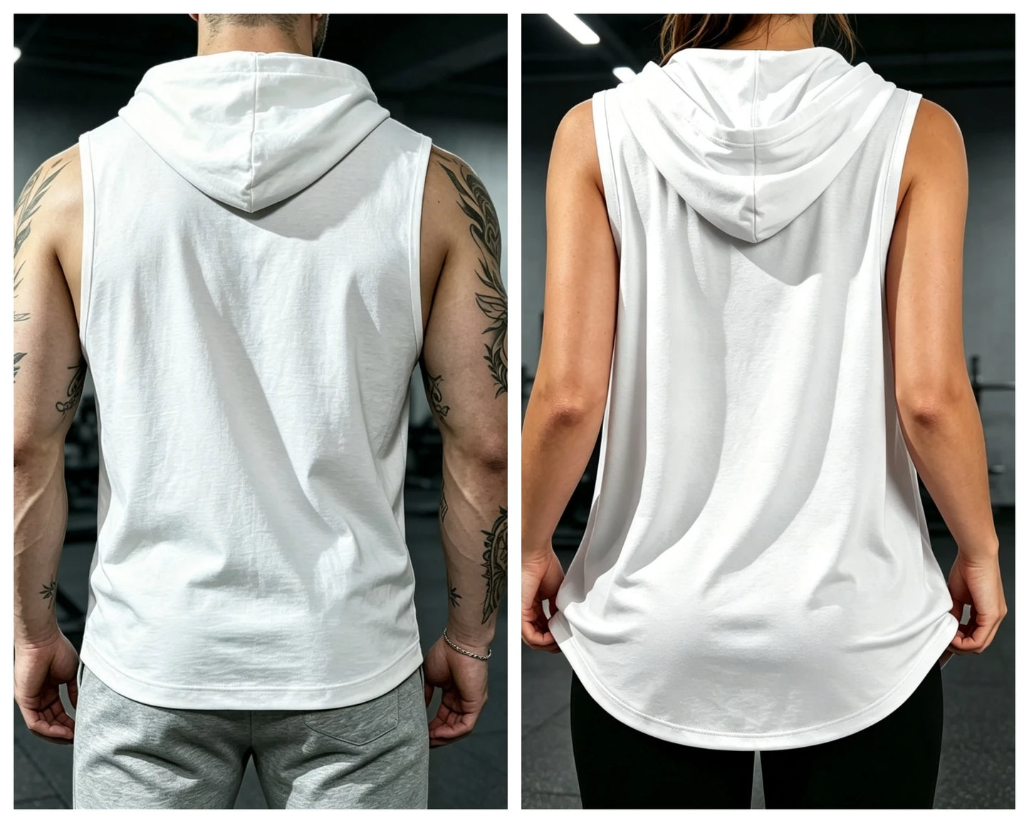 Unisex Sleeveless Hooded Tank Top For Gym MMA Streetwear