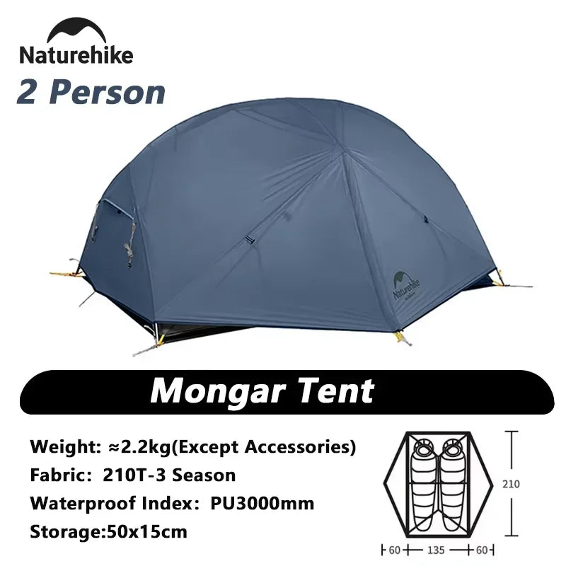 Naturehike Mongar Two Person Tent Ultralight Waterproof Nylon
