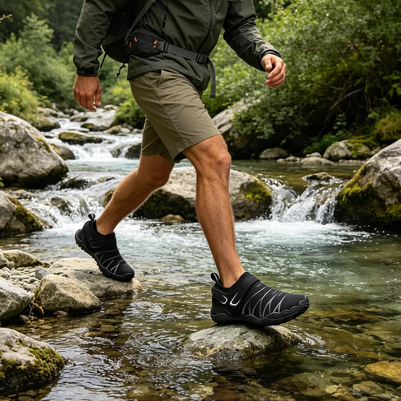 Men Lightweight Barefoot Water Shoes For Beach Swimming