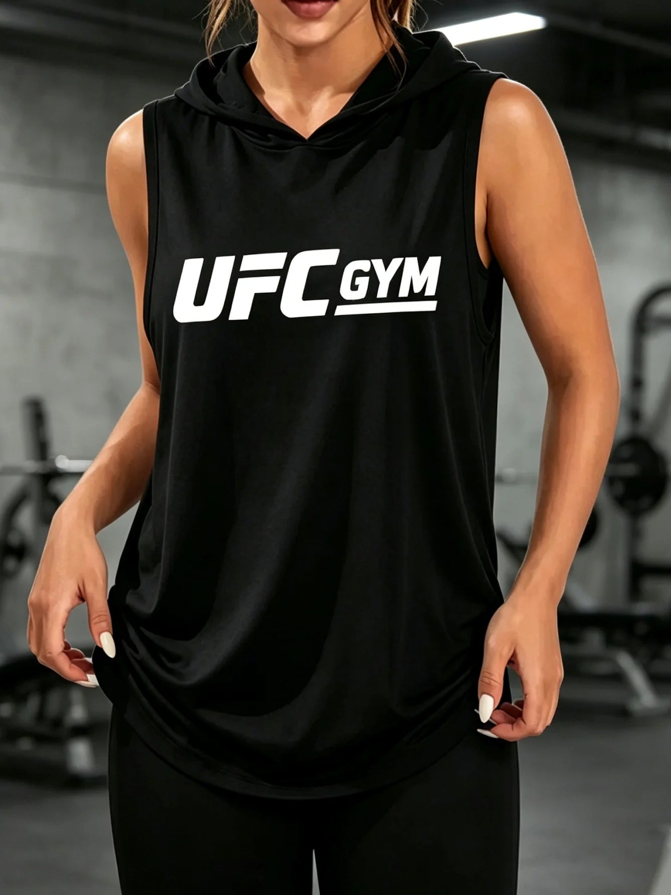 Unisex Sleeveless Hooded Tank Top For Gym MMA Streetwear