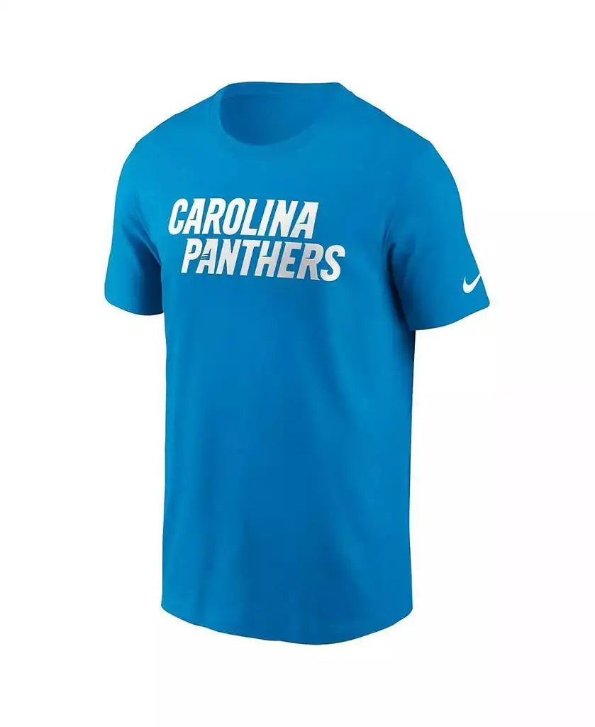 Nike Men Primetime Wordmark Essential T Shirt Carolina Panthers
