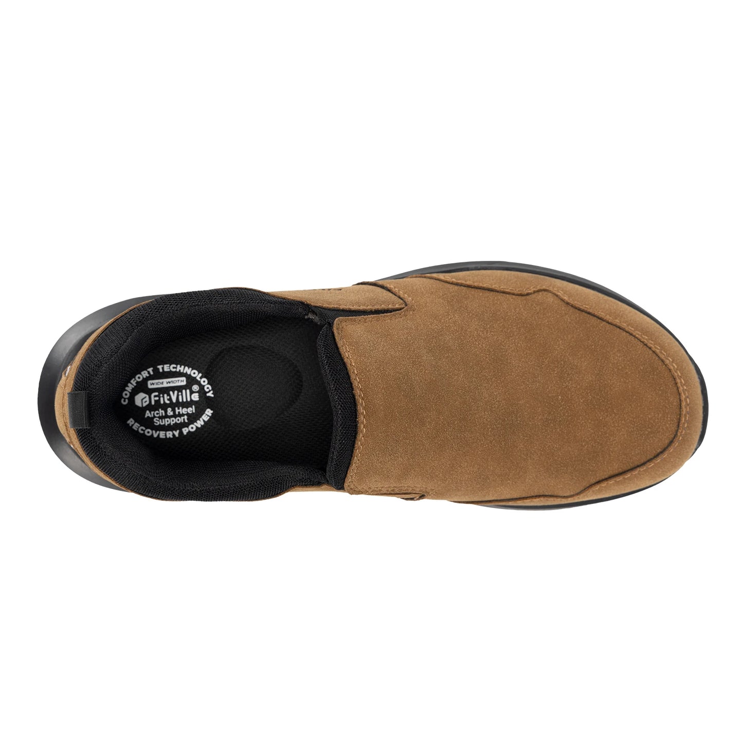 Fitville Men's Explorer Slip On Hiking Shoes With Arch Support