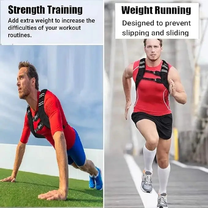 Weighted Vest For Men And Women With Included Weights