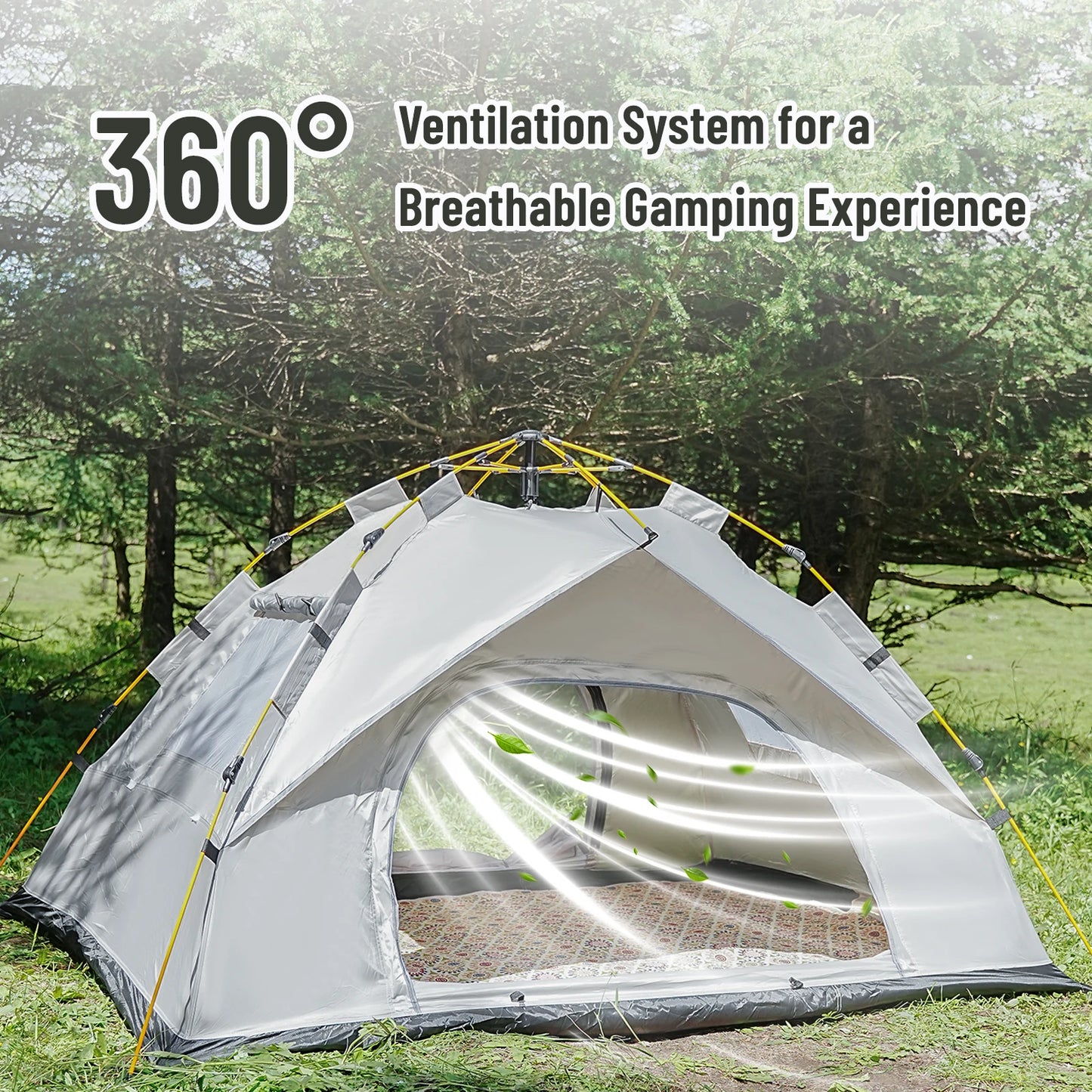 Pakicetus AutoPop Shelter Instant Sun And Rain Tent