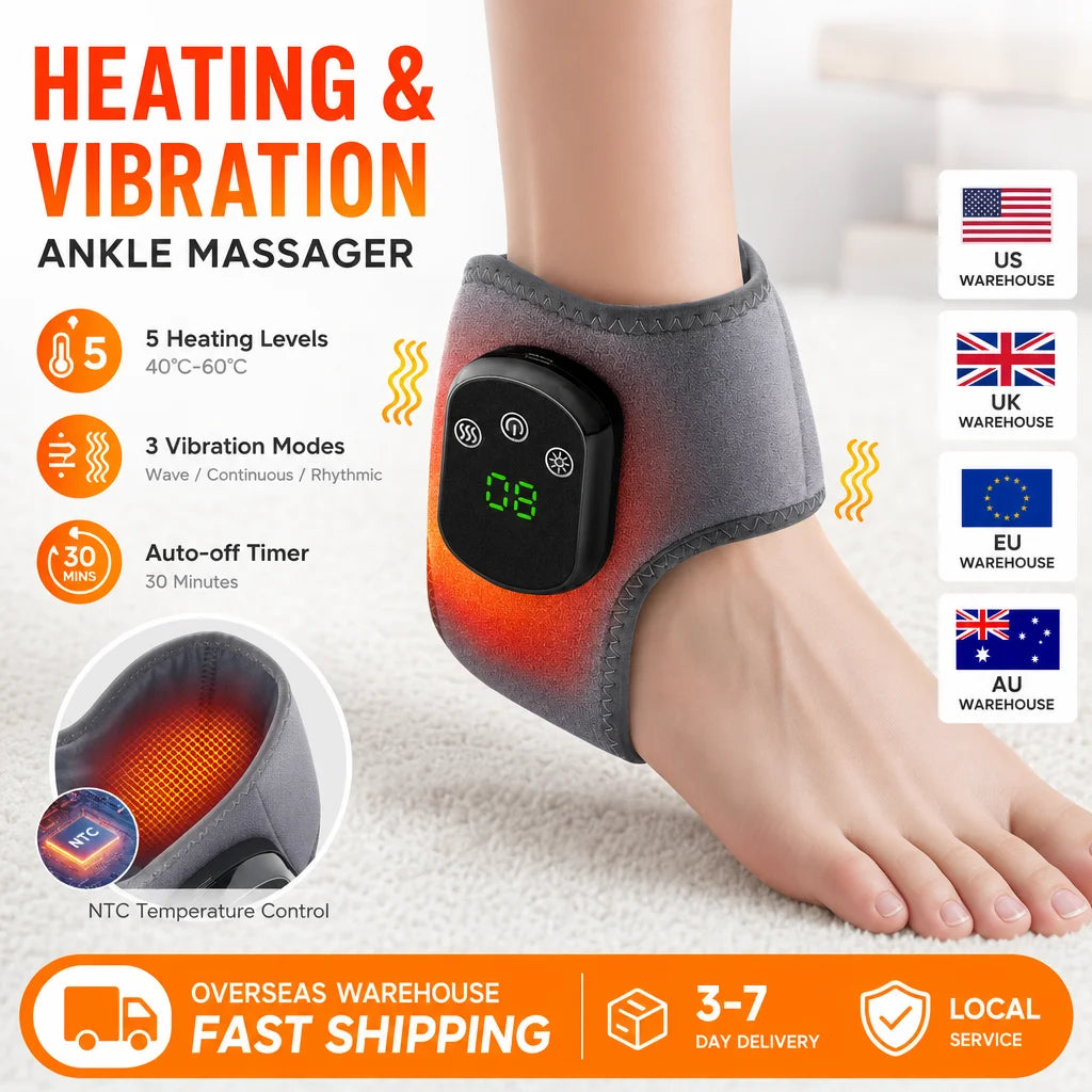 Hailicare Electric Ankle Brace With Heat And Vibration