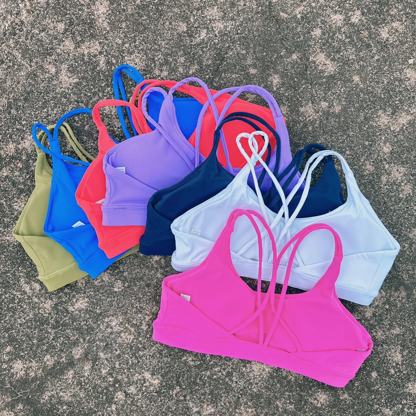 Women Crossback Sports Bra High Support Chest Pad Gym Yoga