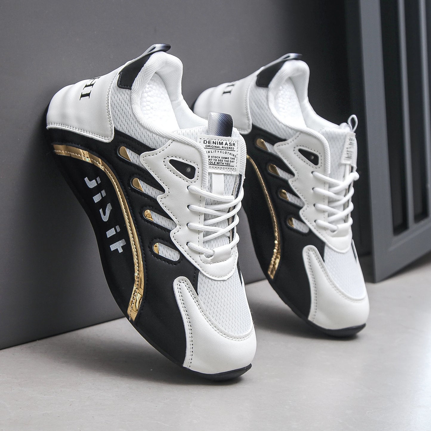 Mens Casual Shoes Anti Slip Laces Breathable Hemp Insole