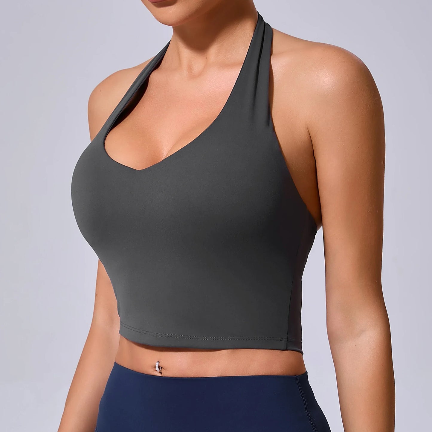 Padded Sports Bra For Women High Support Yoga Running Gym