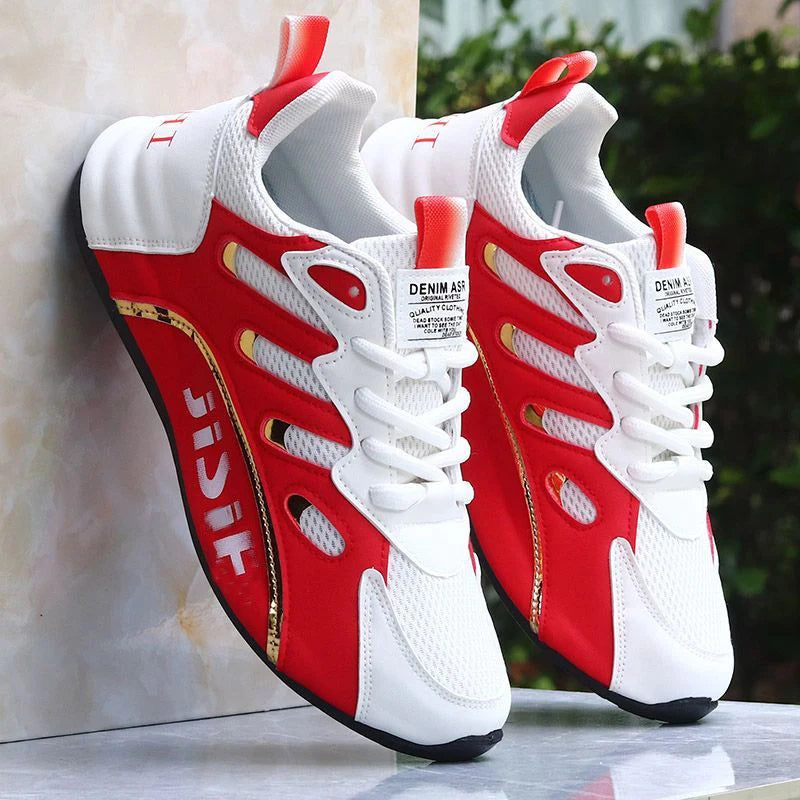 Mens Outdoor Running Sneakers With Thick Soles For Daily Wear