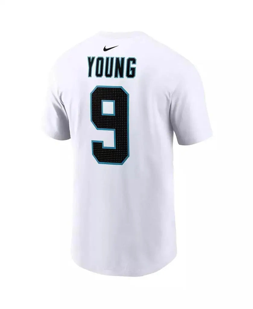 Nike | Men's Bryce Young White Carolina Panthers 2023 NFL Draft First Round Pick Player Name and Number T-shirt