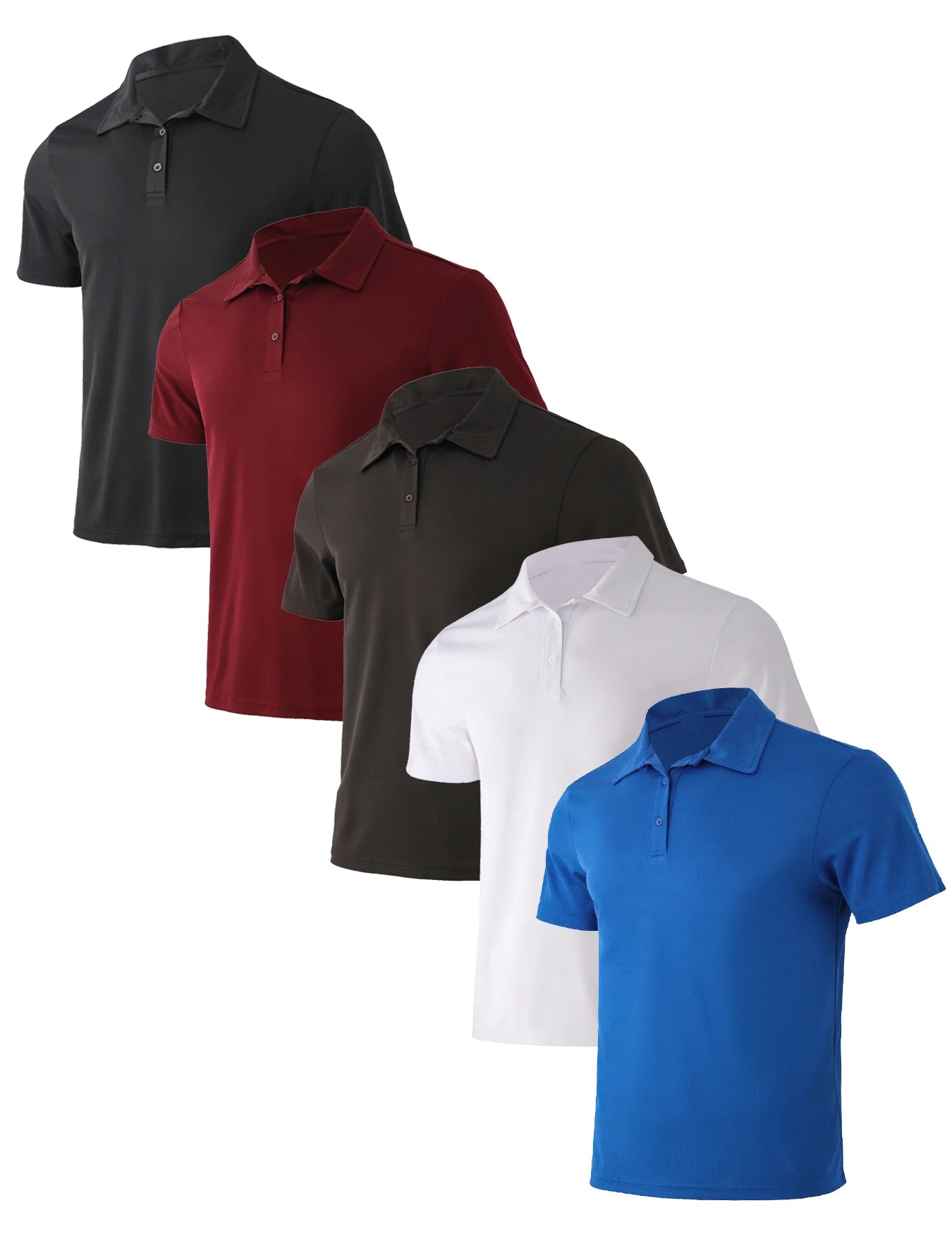 Men's Short Sleeve Polo Shirt Breathable Quick Dry