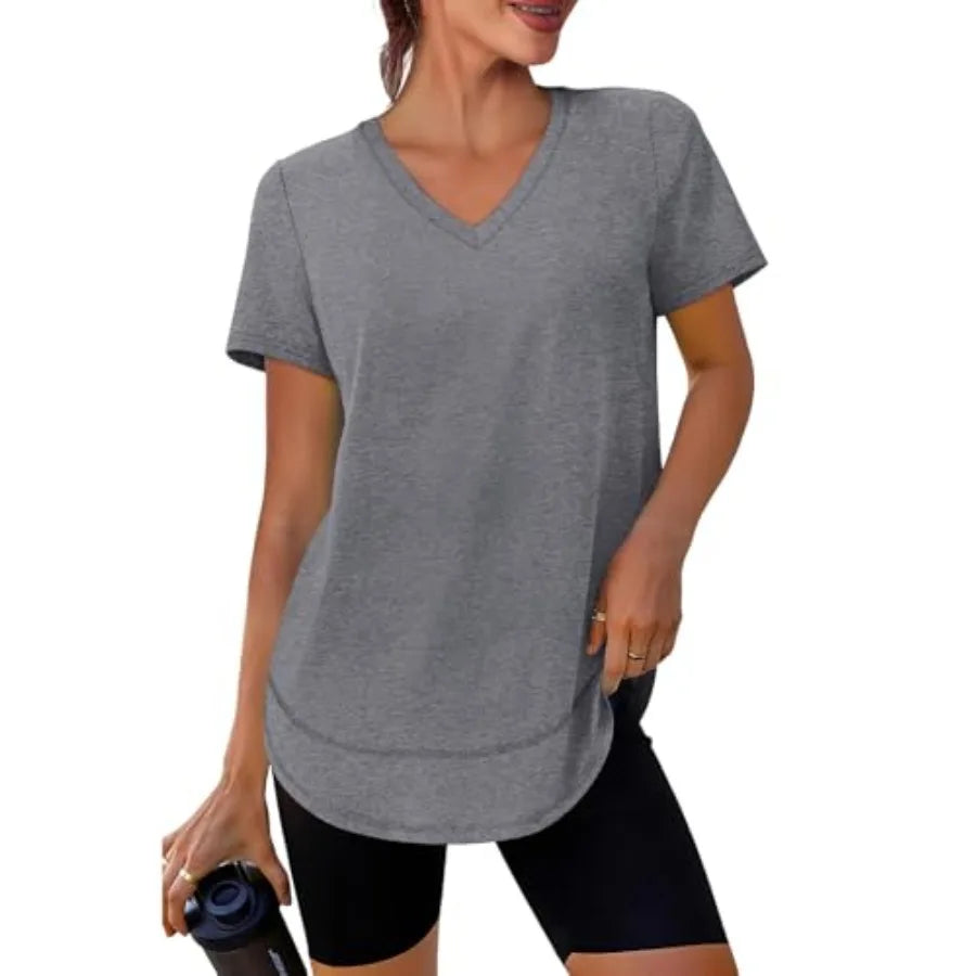 Women's Quick-Dry UPF 50+ Short Sleeve Workout Top