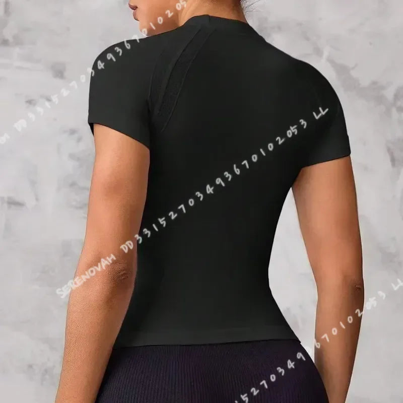 Women's Breathable Quick Dry Athletic Sports Top For Running Yoga