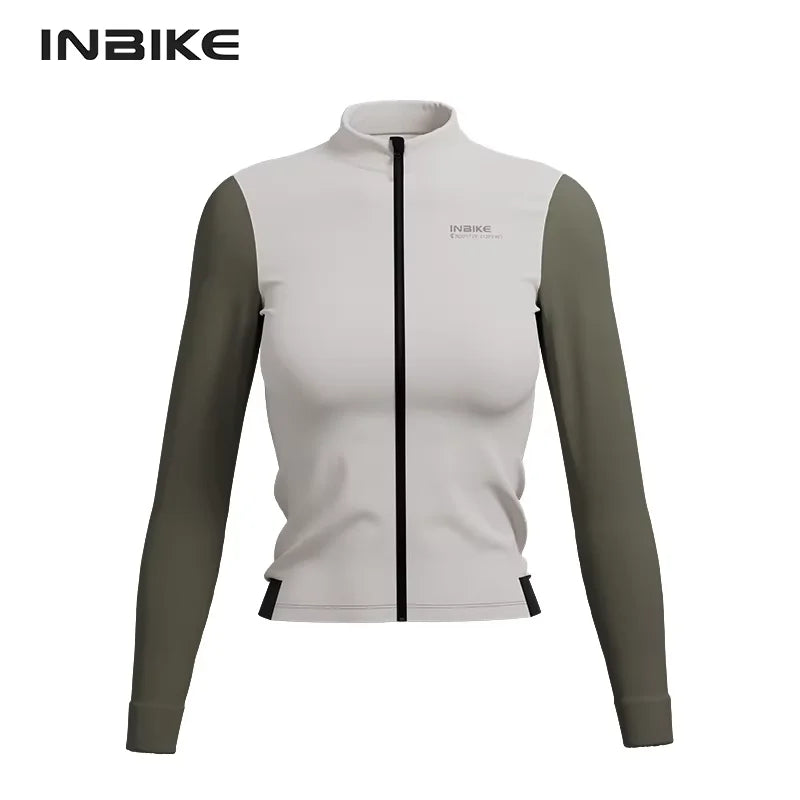INBIKE Women's Fleece Thermal Cycling Jersey Windproof Jacket