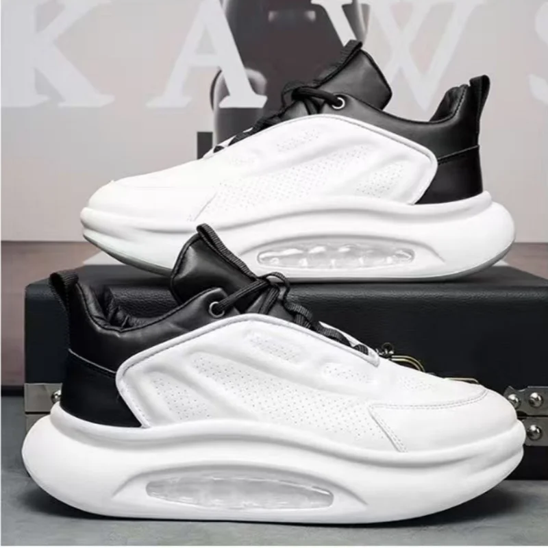 Men's Breathable Height Increasing Casual Shoes With Air Cushion