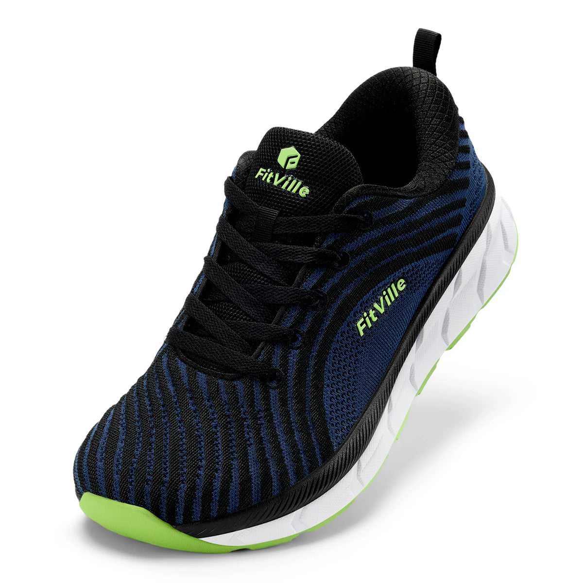 Fitville Men Wide Toe Box Running Shoes With Breathable Comfort