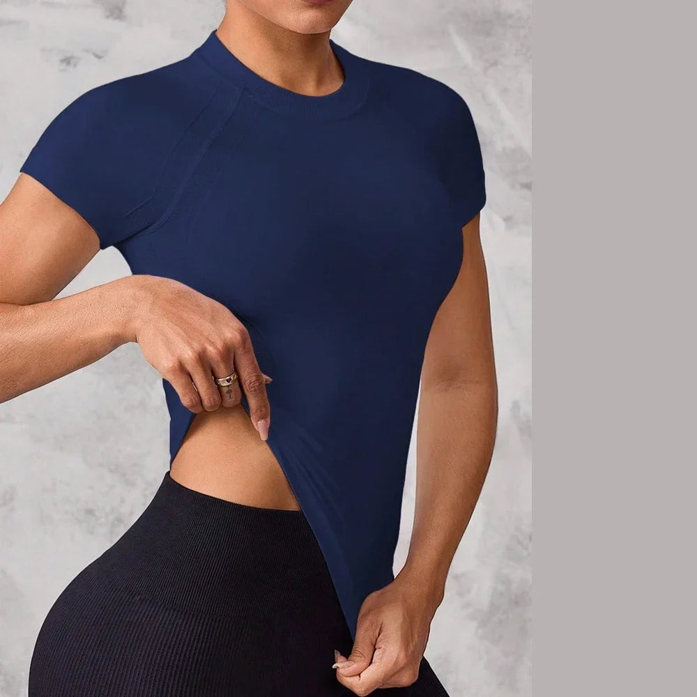 Women's Breathable Quick Dry Athletic Sports Top For Running Yoga