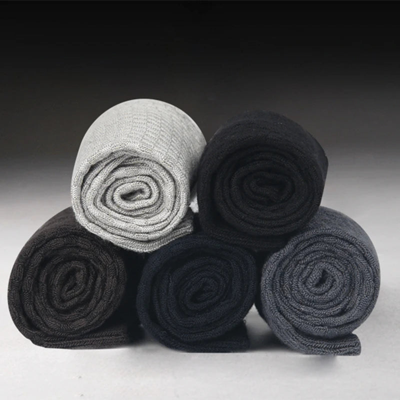 Men's Bamboo Fiber Socks 10 Pairs for Business Casual